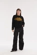 Джемпер oversize MEREZHKA Етно чорний з жовтим + помаранчевим, One Size - изображение 1
