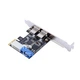 Контролер Ewell PCI-E to USB3.0 (2ext. 19pin USB header, Molex) VIA (EW081) - зображення 2