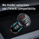 Автомобільний зарядний пристрій BASEUS TZCCBX-0G 2USB, кабель Lightning/Micro/Type-C 24W, 4.8A + вольтметр - зображення 8