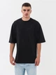 Футболка хлопковая длинная мужская Ray Oversize Unisex U0104M 2XL/3XL Black (RAY2000000022598) - изображение 1