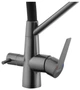 Смеситель-кран кухонный Kroner KRP Edelstahl Klassisch - PVD03817BLK - изображение 5