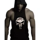 Безрукавка с капюшоном Skull Black 4027 L Черный - изображение 1