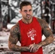 Майка спортивна з черепом 4073 XL Червоний - зображення 1