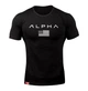 Мужская футболка Alpha Black 4084 L Черный - изображение 3