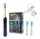 Электрическая зубная щетка со сменными насадками Gemei GM 907 electric toothbrush 5 режимов синяя - изображение 6