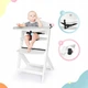 Стільчик для годування 3в1 Kinderkraft 79,5 x 49,5 x 49 cm Enock White - зображення 9