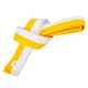 Пояс для кімоно двоколірний жовто-білий Zelart Heroe 7255 довжина 220см Yellow-White - зображення 1