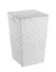 Кошик для білизни Wenko Adria Square White, 48 л, поліпропілен, 33 x 53 x 33 см, білий - зображення 1