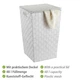 Кошик для білизни Wenko Adria Square White, 48 л, поліпропілен, 33 x 53 x 33 см, білий - зображення 2
