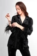Комплект: блуза и брюки Anabel Arto 46(L) черный (38263) (90845) - изображение 5