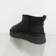 Угги кожаные короткие на платформе ALLSY 228520-14N 37 черные - изображение 5