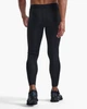 Мужские компрессионные тайтсы 2XU, Base Layer Compression Tights, L, черный/черный логотип - изображение 2