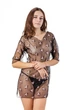 Пляжная женская легкая туника из сеточки Felisiya Lingerie 83-170/320 M Черный - изображение 1