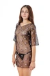 Пляжная женская легкая туника из сеточки Felisiya Lingerie 83-170/320 M Черный - изображение 2
