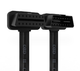 Кабель удлинитель OBD2 40 см ОБД плоский 16-16-pin полная распайка (622540457-1) Черный - изображение 2