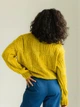 Джемпер женский свитер свободного кроя материал вязка оверсайз Seventeen One Size Горчичина S851.5493 - изображение 2