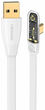 Kabel kątowy Usams Iceflake Series Fast Charging PD USB - USB Type-C 6 A 66 W 1.2 m Biały (6958444902401) - obraz 1