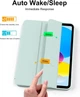 Силиконовый чехол обложка + Pencil Holder BBM1 для iPad 10 2022/2024 10,9"/iPad 11" 2025 (A16) Светло-зеленый - изображение 2