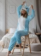 Пижама кигуруми Kigurumi Женская Заяц Голубой размер M 155-165 см (109141) - изображение 1