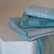 Полотенце для тела махровое бирюзовое JACQUARD FRANCAIS "Caresse", 70x140 см - изображение 3