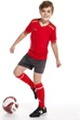 Комплект футбольной формы детский Kelme SEGOVIA красно-серый 160 см 8351ZB3158.9667 - изображение 2