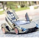 Машинка коллекционная Lamborghini Sian металлическая моделька игрушка спорткар 21 см Оливковый (9612605) - изображение 6