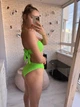 Женский раздельный купальник бандо на завязках жатка BALI салатовый размер M - изображение 6