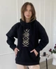 Худи унисекс Кен флис черный с вышивкой Орнамент р. 2XL (52) - изображение 6