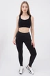 Спортивные бесшовные леггинсы с высокой талией Giulia LEGGINGS ENERGY S/M Black, дышащие, с моделирующим кроем, для фитнеса и йоги - изображение 2