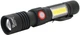 Фонарь ручной Watton WT-601 P50 + 16 SMD COB 2+2 режима Zoom 18650/2400 mAh IP40 USB Type-C (YT29279) - изображение 1