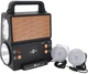 Фонарь переносной Kensa FP-05-W-S-L+Solar+FM+MP3+Bluetooth+AUX 2х18650 (YT28996) - изображение 1