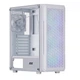 Корпус 2E 2E-G338W Gaming Hexagon без БП 2xUSB3.0 1xUSB Type-C 1x120мм 3x120мм ARGB TG Side Panel ATX белый - изображение 1