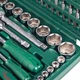 Набор инструментов 108 предметов 1/4"DR4-14мм и 1/2"DR10-32 мм Hans TK-108 - изображение 3