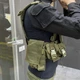 Плитоноска с подсумками - 8 шт, темная Олива, образца НАТО, с системой Molle, plate carrier molle placard - изображение 3