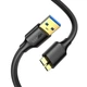 Кабель UGREEN US130 USB 3.0 A Male to Micro USB 3.0 Male Cable 200cm Black - изображение 2