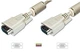 Кабель ASSMANN VGA (HDDB15M/M) 1.8m, ферит, бежевий (AK-310103-018-E) - изображение 2