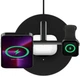 Бездротовий зарядний пристрій Belkin BoostCharge Pro 3-in-1 Wireless Charging Stand with MagSafe (WIZ017TTBK) Black - зображення 8
