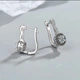 Серьги серебро стиль классика украшены камнямиSwarovski 1189 - изображение 2