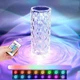 Настольная LED лампа Кристалл Роза хрустальная crystal rose на аккумуляторе с сенсорным управлением на пульте управления 16 см. 16 цветов - изображение 6