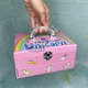 Детская декоративная косметика для макияжа и маникюра в двухуровневой шкатулке с единорогом Розовый (7006800) - изображение 5