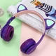 Детские беспроводные Bluetooth наушники с подсветкой Y-47 Cat Ear с ушками - изображение 2