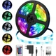 Умная светодиодная лента с пультом smd 5050 RGB 5 м - изображение 1