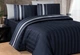 Постільна білизна First Choice. Deluxe Dark Satin Artwel Navy Blue-Євро - зображення 1