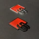 Значок audi S red chrome/black - зображення 2