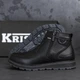 Чоловічі зимові шкіряні черевики на блискавці Kristan Black 42 28 см - зображення 6