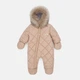 Сплошной детский комбинезон зимний для новорожденных MagBaby Pooh 74 см Бежевый - изображение 1