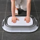Відро складане MBM HOME BIN-18 26L WHITE/GRAY біло-сіре - зображення 3