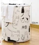 Корзина для игрушек, белья, хранение Светлая с котиками 50*40 см - изображение 1