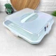 Квадратная пластиковая тортовница с крышкой с защёлками Dunya Plastic - изображение 3