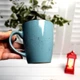 Конусная голубая керамическая кружка 360 мл Ardesto Bagheria Misty blue - изображение 3